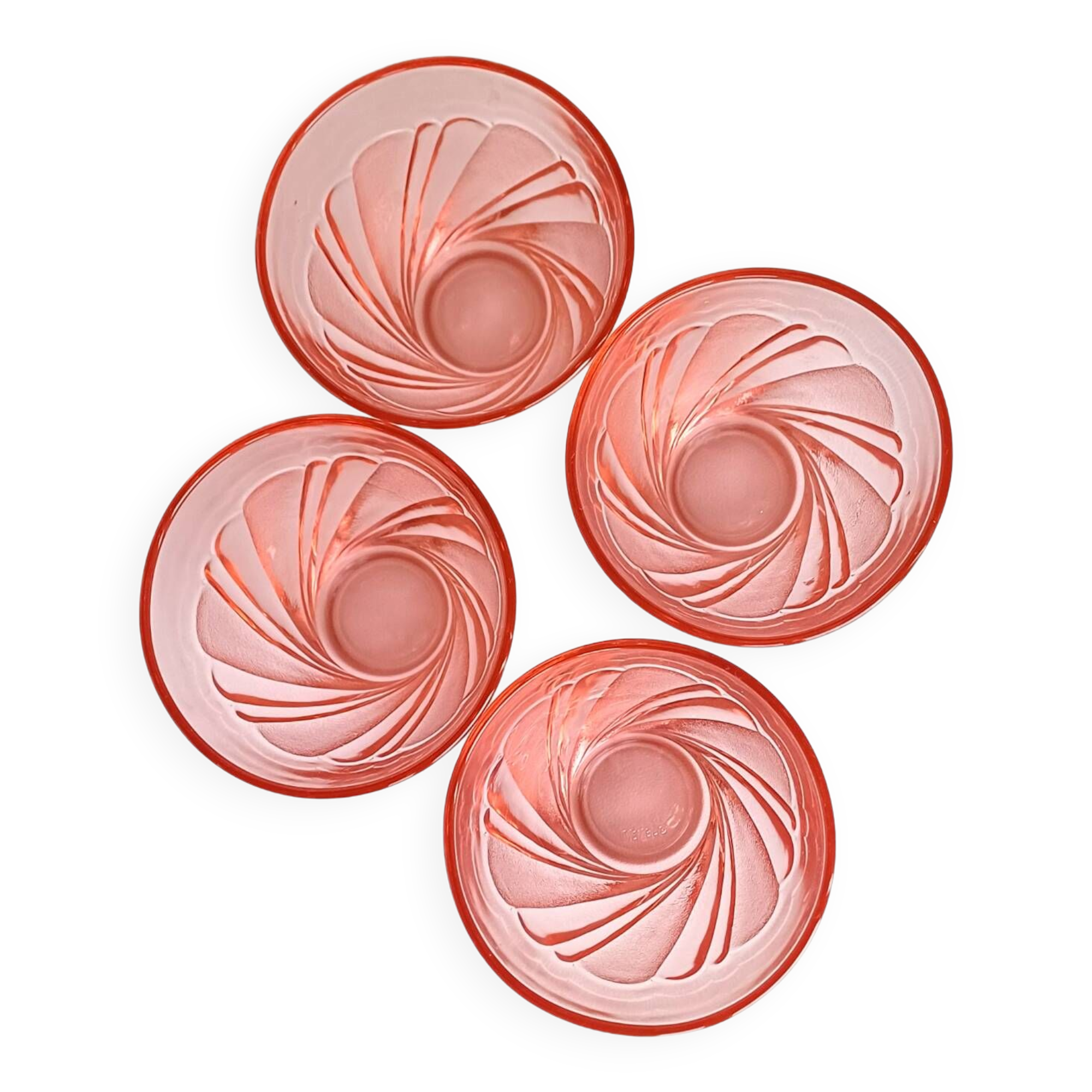 Vereco pink water glasses