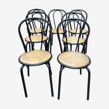 Ensemble de 7 chaises bistrot