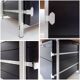 Boomerang desk with 2 drawer units Bergwood and wooden top - 1970s