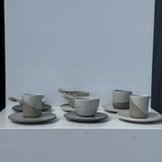 Service de petite vaisselle modulable en céramique indonésienne (6 éléments + coupelles)