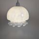 Pearlescent glass pendant light – Retro-contemporary style, unique light fixture