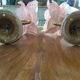 Art Deco wall lamps pink tulip