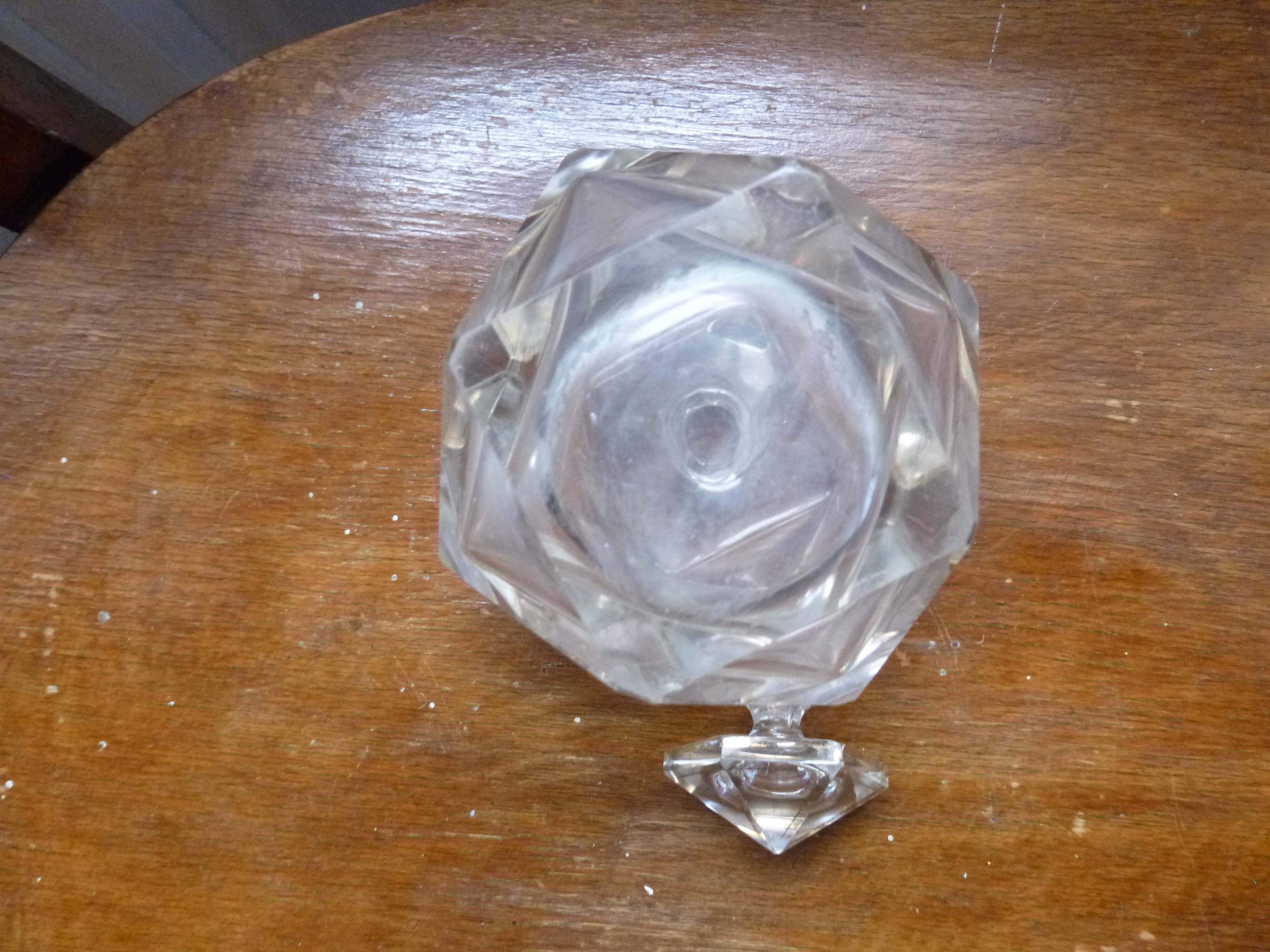 Antique crystal perfume bottle