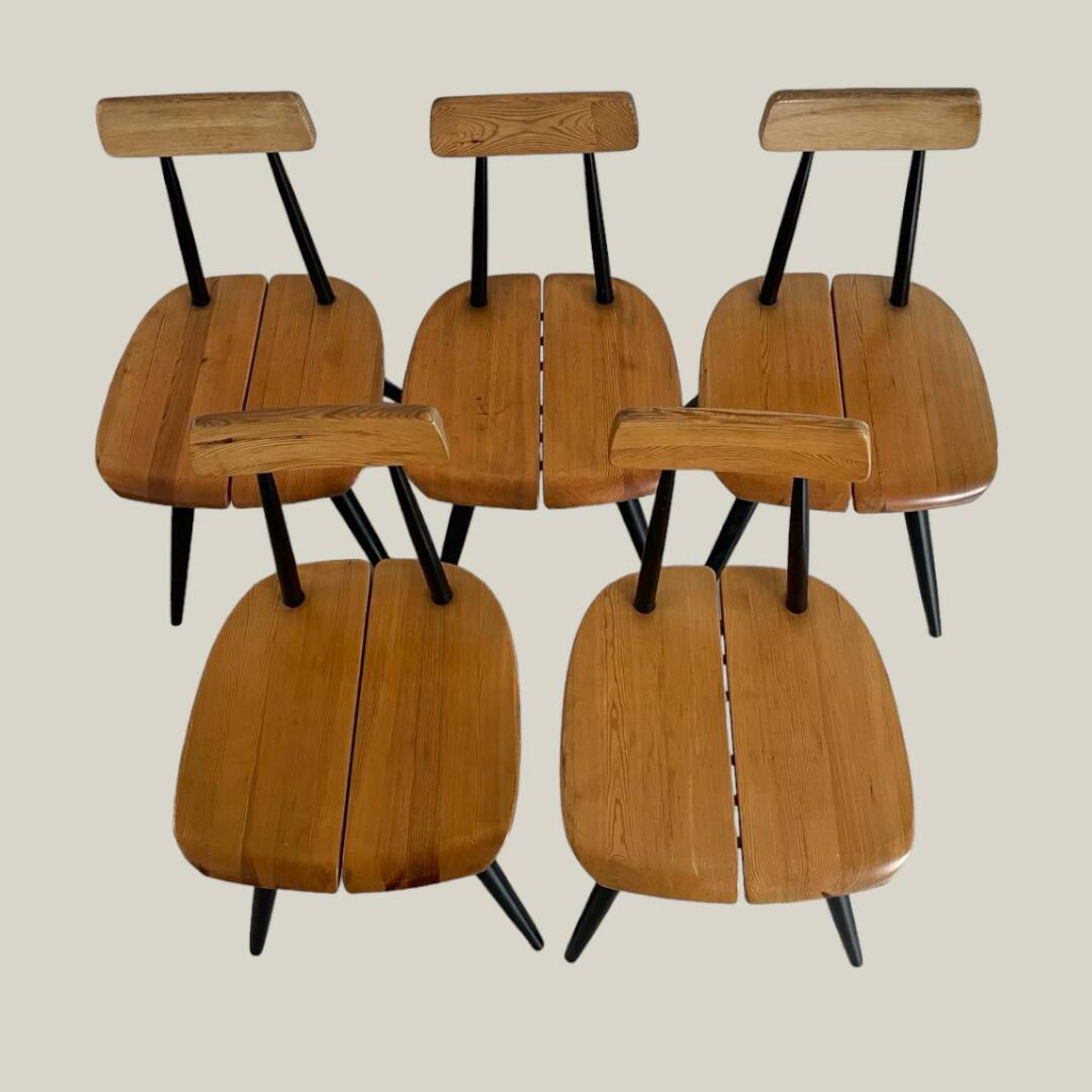 Dining set Ilmari Tapiovaara model Pirrka for Laukaan Puu 1950’s