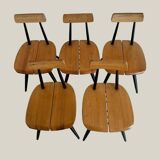 Dining set Ilmari Tapiovaara model Pirrka for Laukaan Puu 1950’s