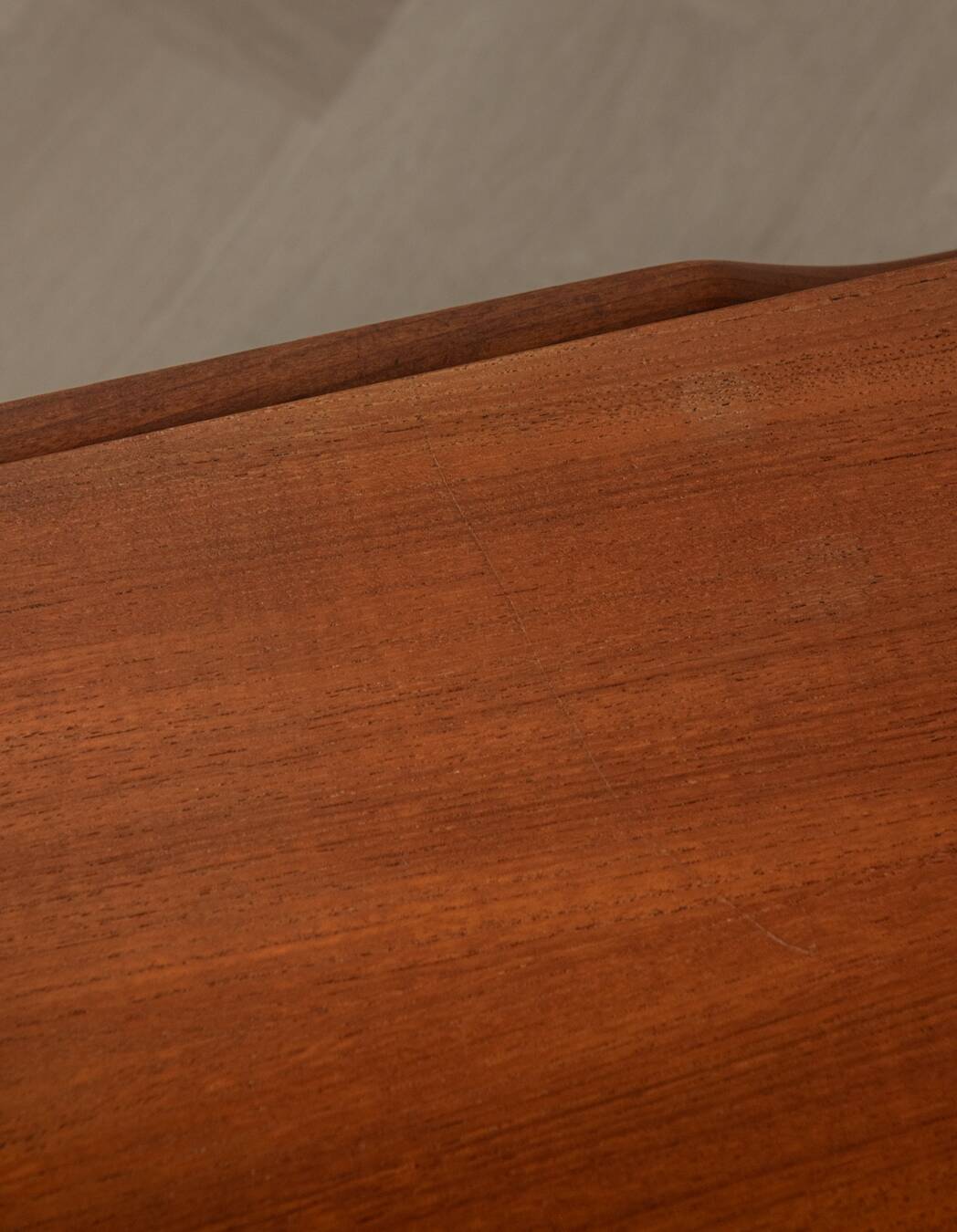 Vintage Teak Coffee Table Louis van Teeffelen Attributed Reversible Top