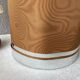 Abat jour seventies chrome band and moiré fabric