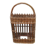 Rattan bottle bar with handle