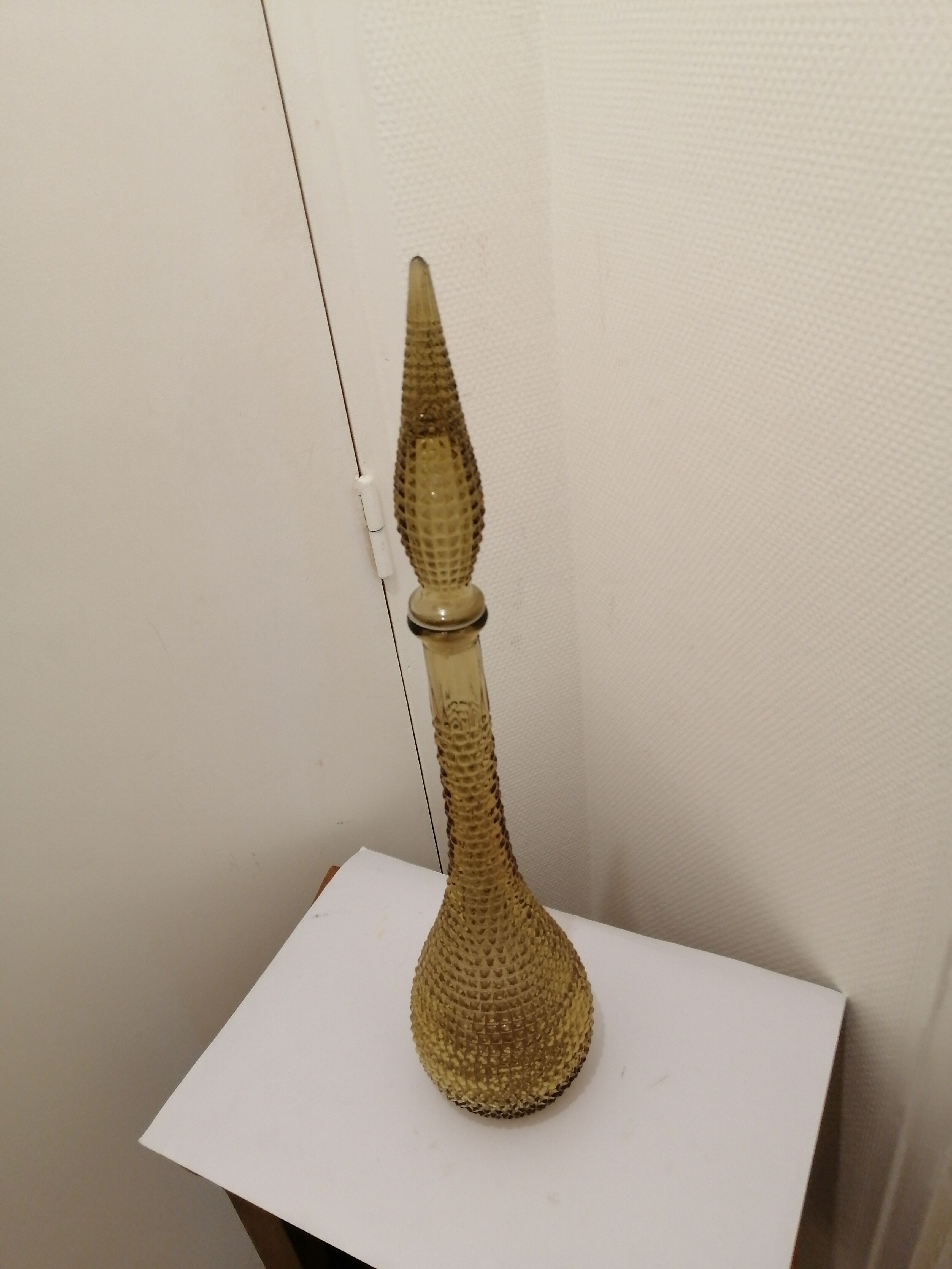 Bottle / decanter italian amber polish