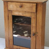 Country wall display in old walnut wood