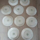 10 assiettes plates anciennes