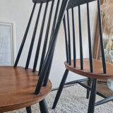 Pair of Scandinavian chairs model Fanett by Tapiovaara