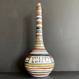 Large earthenware whiskey bottle by Roger Capron in Vallauris
