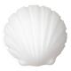 Lampe en verre en forme de coquillage des années 1970 par Glashütte Limburg, Allemagne.