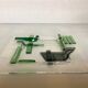 Pocket tray with green glass paste inlays