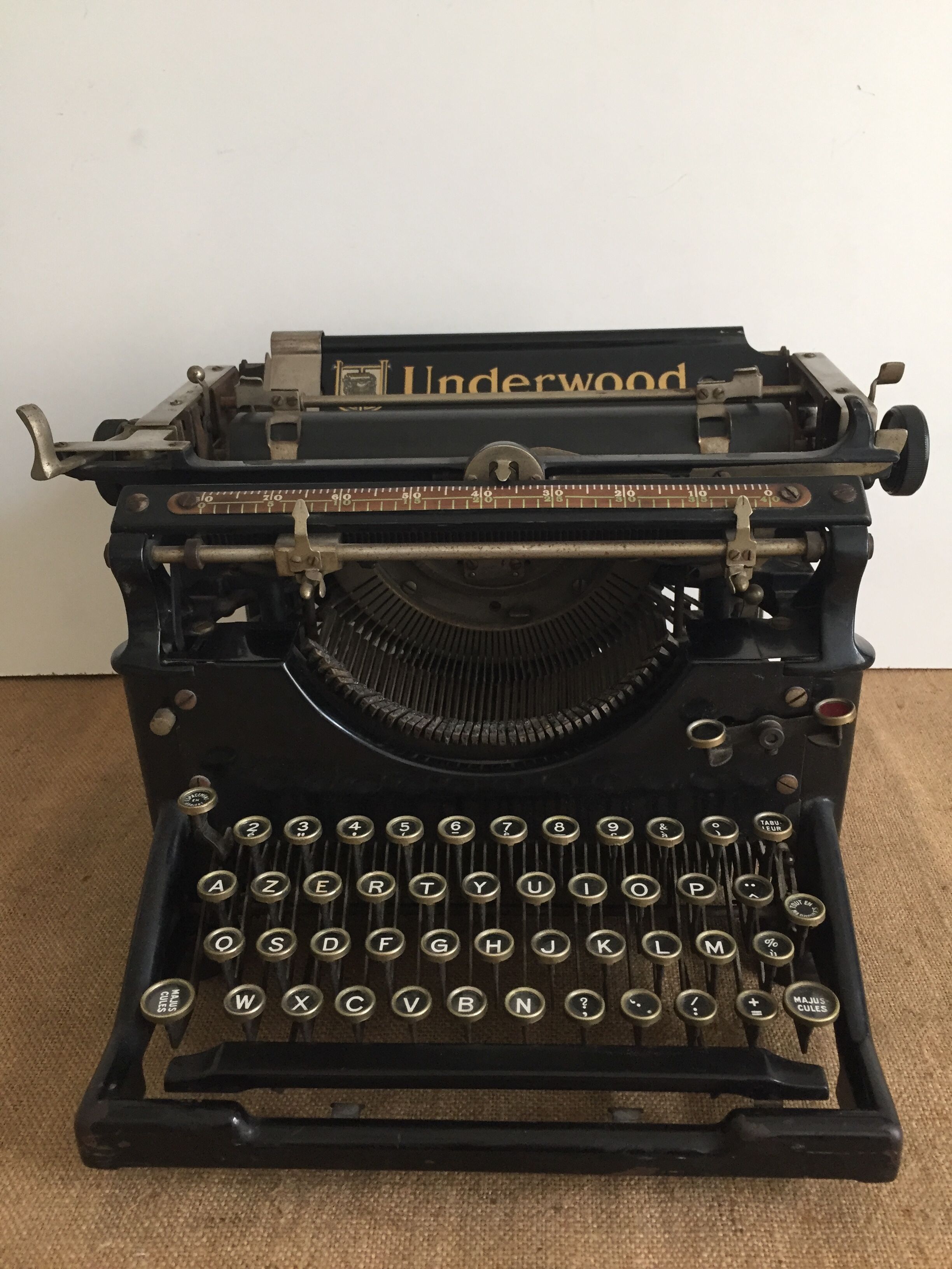 Underwood typewriter years 1930