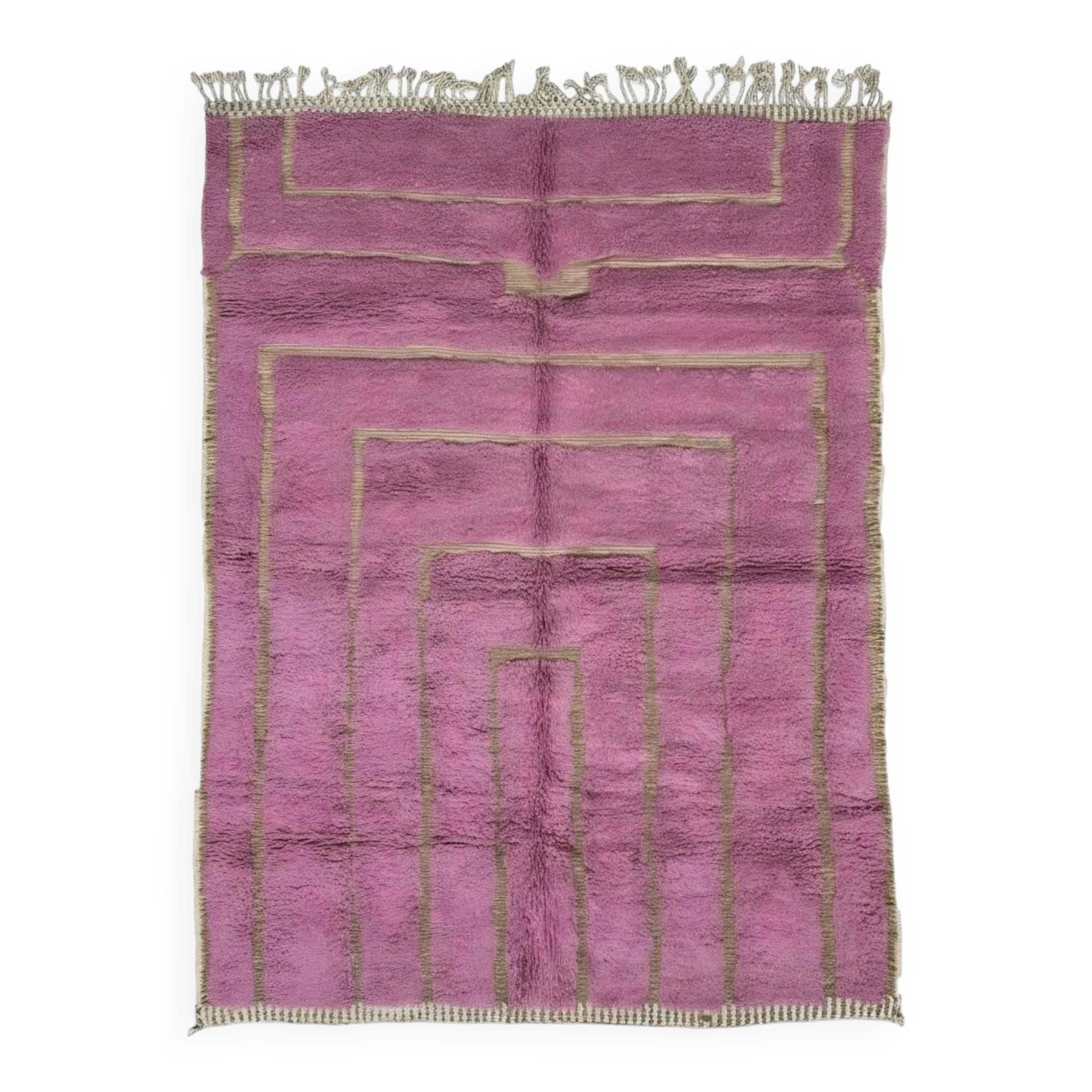 Contemporary Pink Rug - 250 x 200 cm