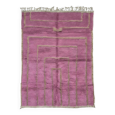 Tapis contemporain rose