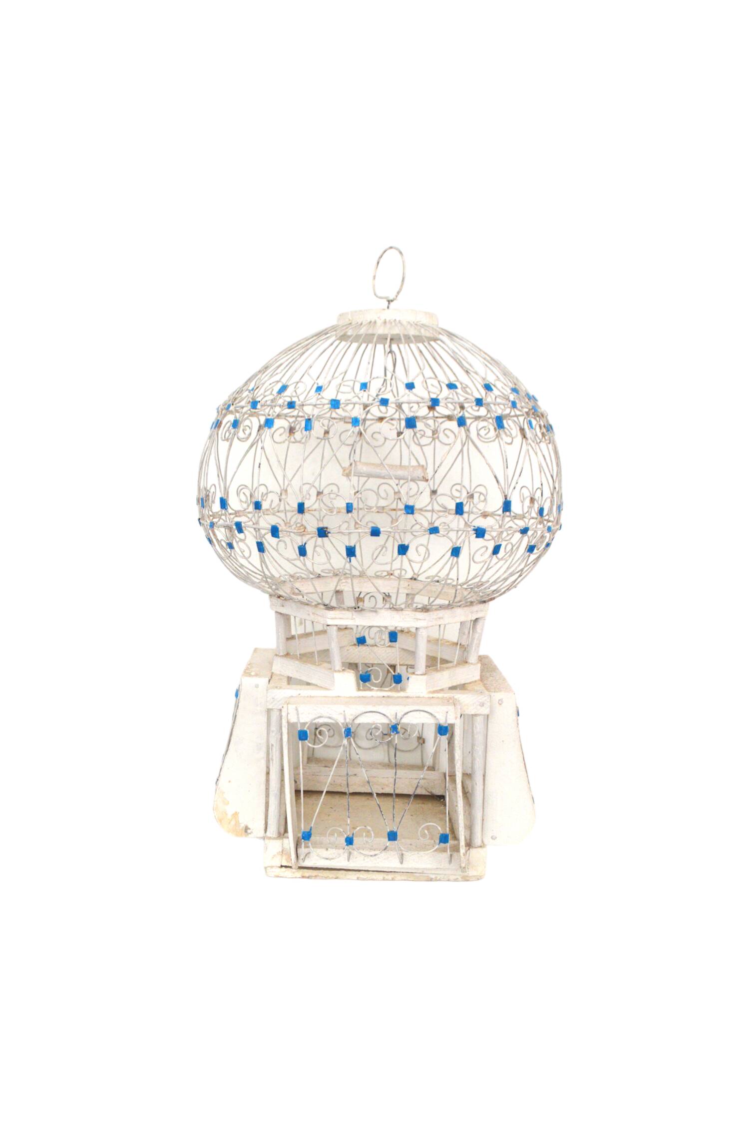 Large Tunisian bird cage Sidi Bou Saïd H45cm
