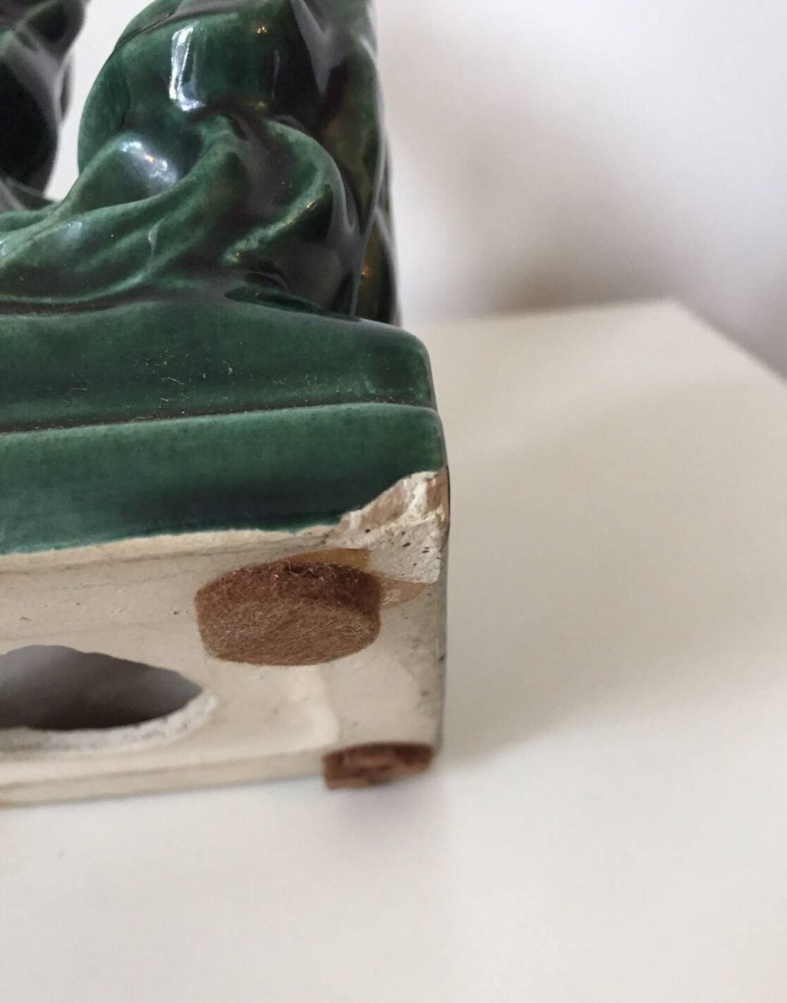 Ceramic lamp base 1950 seahorse Vallauris?