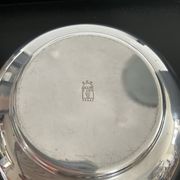 Empty Lotus pocket in silver metal Italy 70s