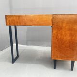 Coiffeuse avec tiroirs de rangement et miroir rabattable