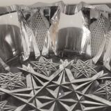 Cendrier des années 70 en cristal ciselé Made in pologne