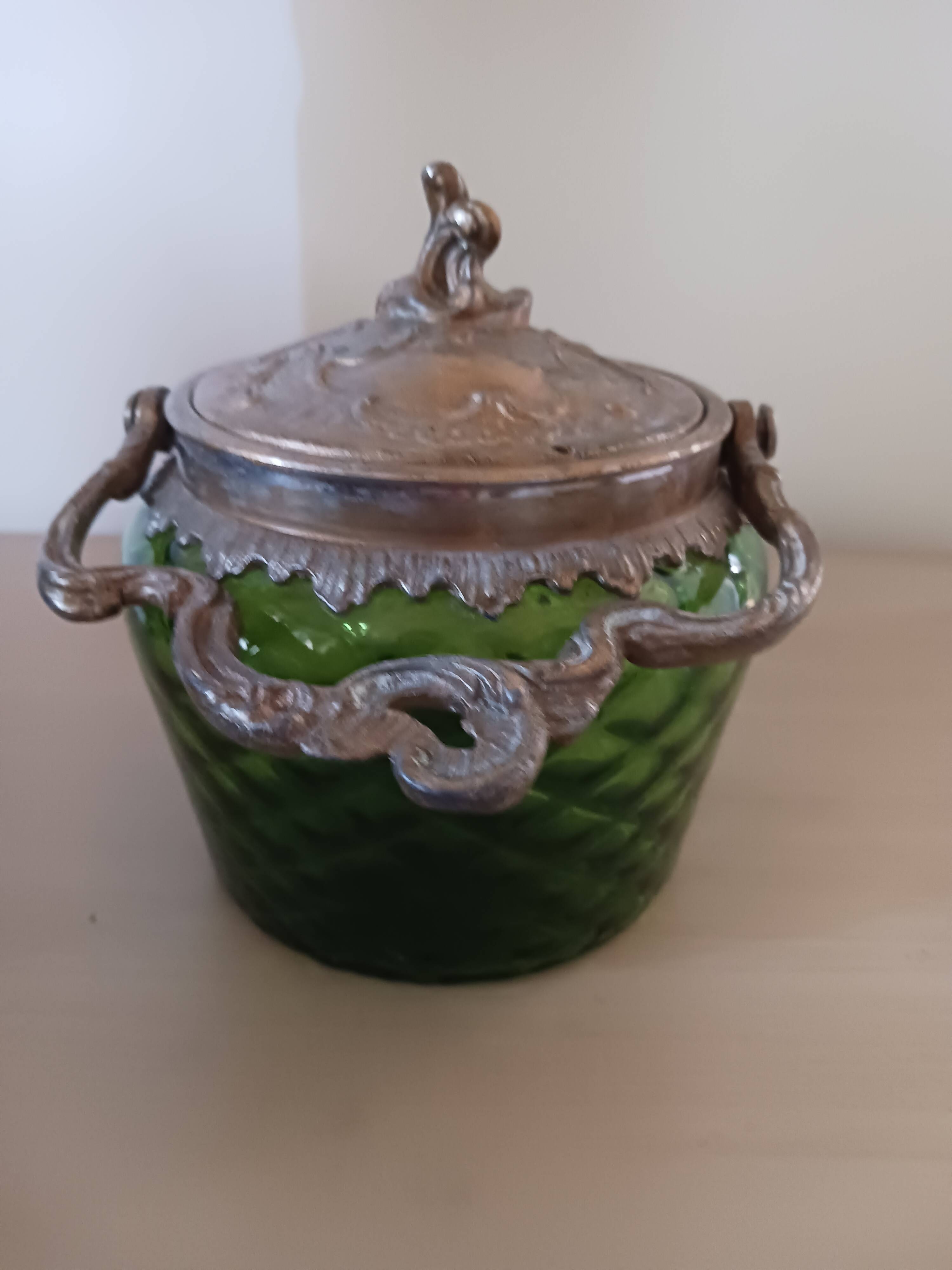 Antique biscuit tin.