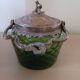 Antique biscuit tin.