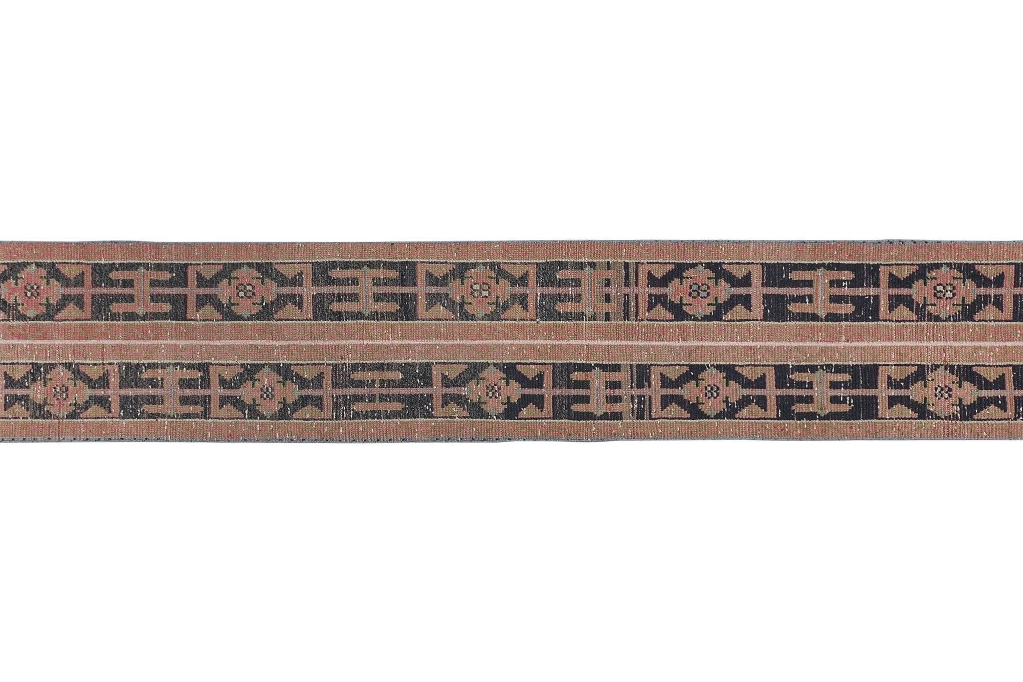 Vintage Turkish hallway rug 48x297 cm