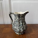 Green and blue speckled water carafe/pitcher