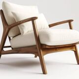 Fauteuil scandianve en teck