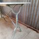 Garden furniture - Bistro table (marble and cast iron) 2 2 aluminum chairs