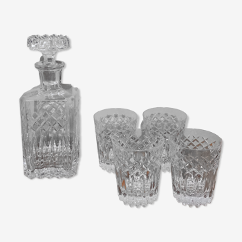 Crystal whisky service 5 pieces