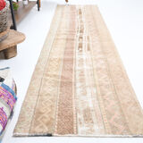 2x9 narrow vintage runner rug, 282x70cm