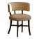 A modern Danish elegant low-back chair, reupholstered in lambswool, 1940s.