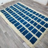 Handmade pure natural wool rug, size 160 x 250 cm