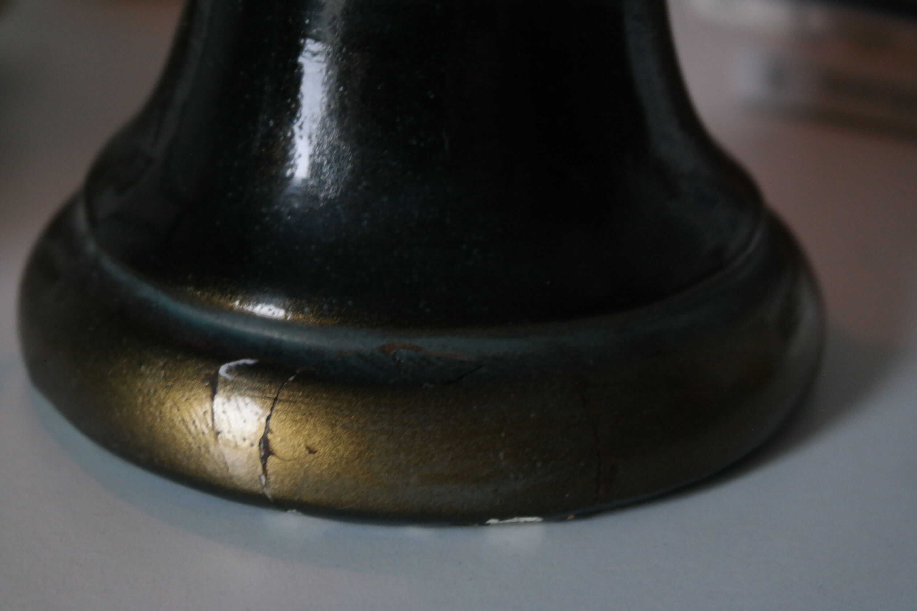 Buste en plâtre garçon patine bronze XXème