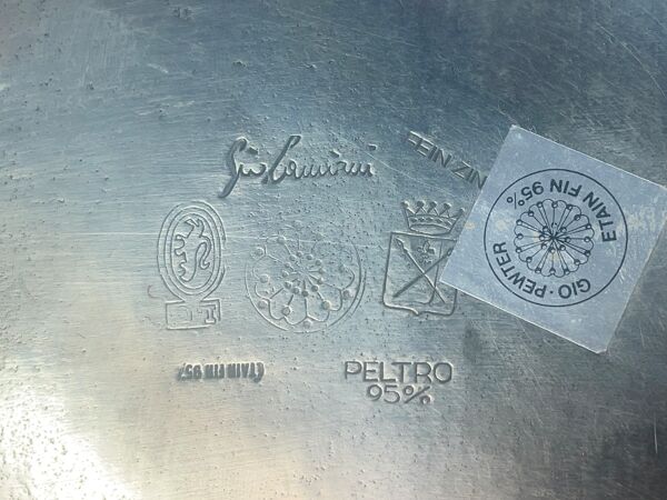 Paire d'appliques style médiévale étain et miroir