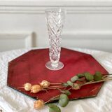 Small vintage crystal soliflore vase