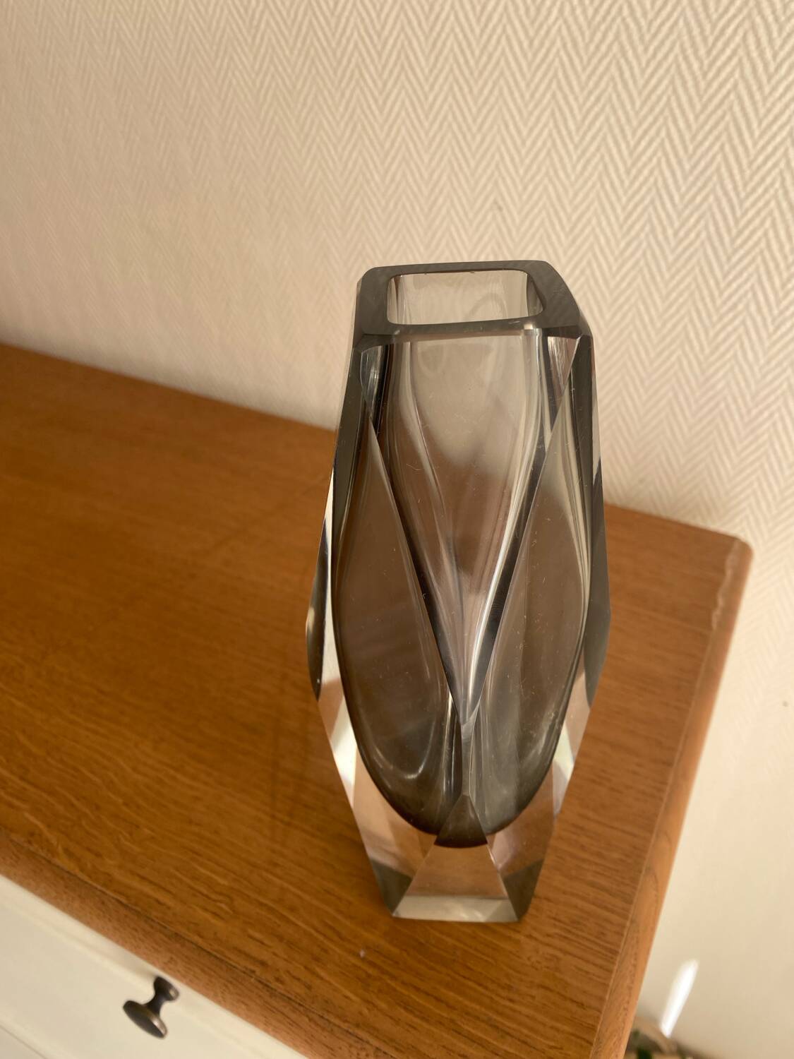 Vase murano sommerso Flavio Poli 60s
