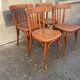 Lot de 4 Chaises bistrot vintage, chaise vintage, chaise de salle à manger - chaise bistrot vintage rétro