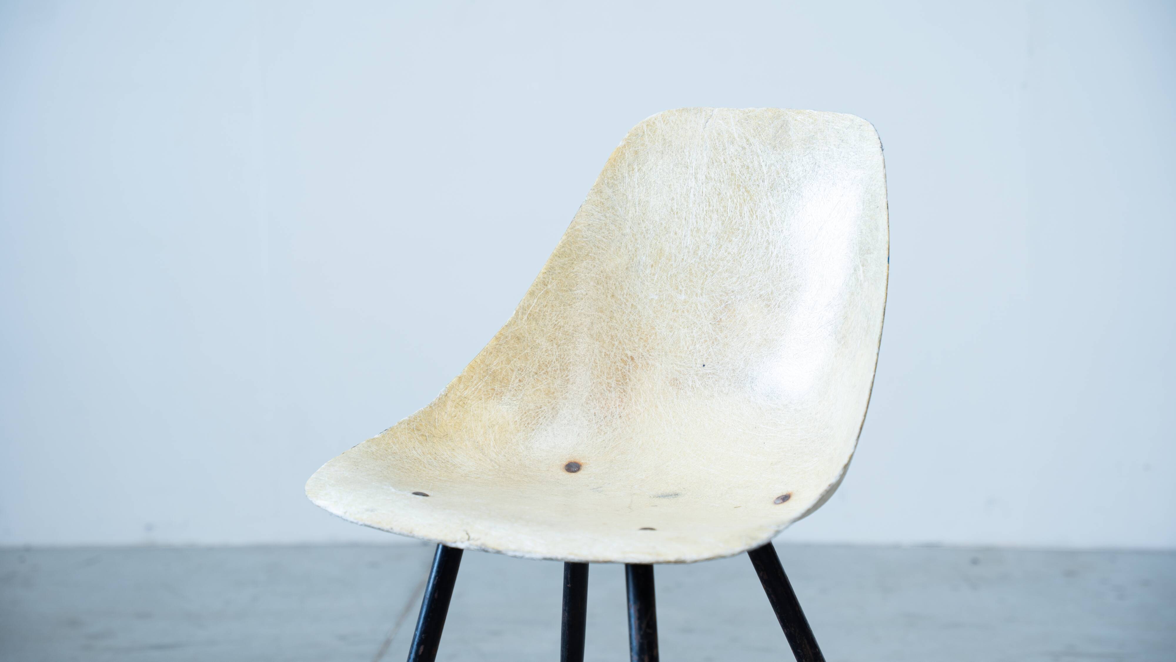 Rare 1950's Fiberglass Chair by René-Jean Caillette