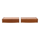 Danish Wall Mounted Nightstands in Teak 1960s