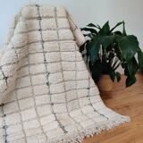 Berber carpet white tiles 95x170 cm