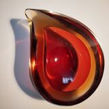 Murano glass drop ashtray