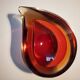 Murano glass drop ashtray