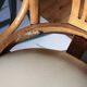 Fauteuil de bureau Americain pivotant en bois Thonet