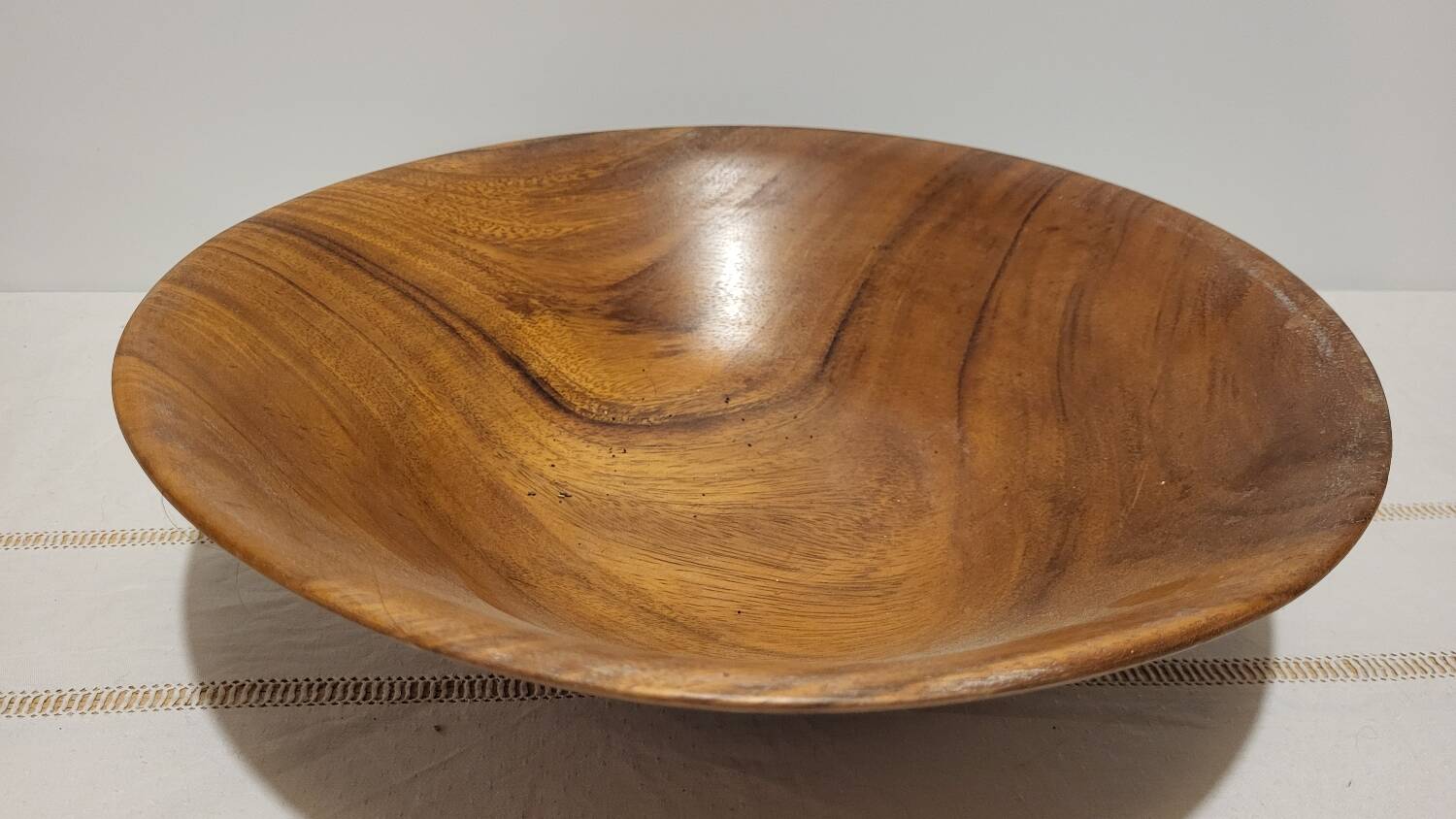 Exotic wood salad bowl