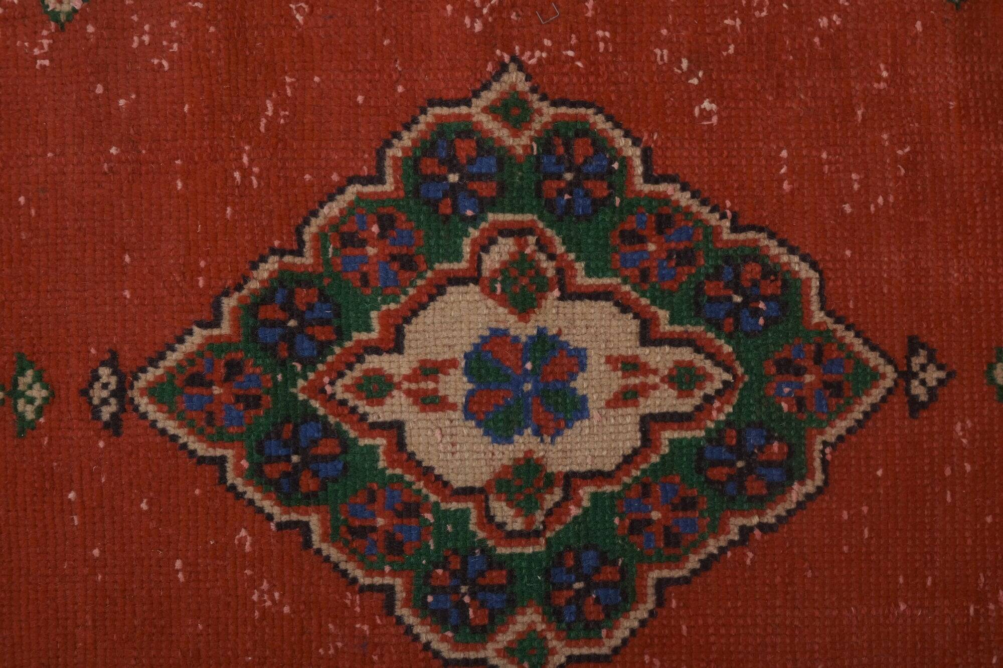 Vintage Turkish hallway rug 91x660 cm